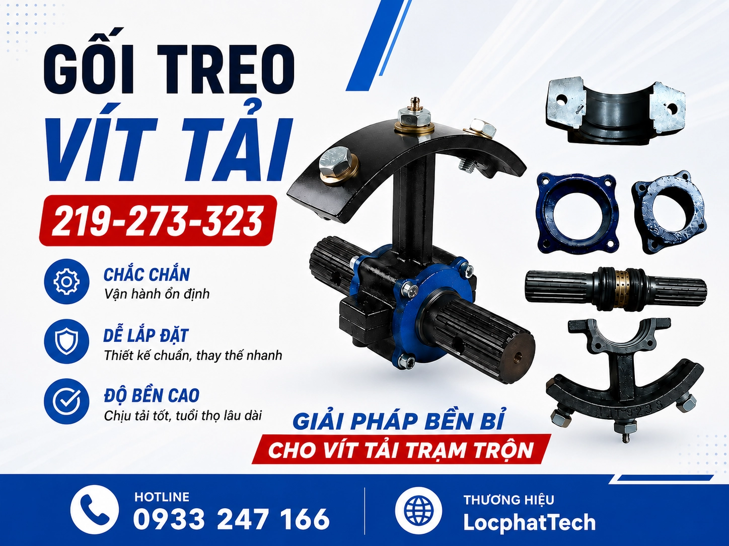 Gối treo vít tải Gối treo vít tải