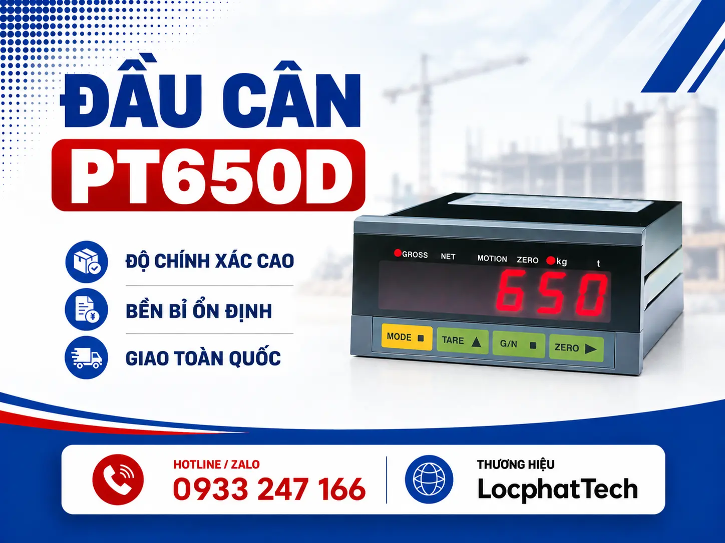 Đầu cân PT650D Đầu cân PT650D