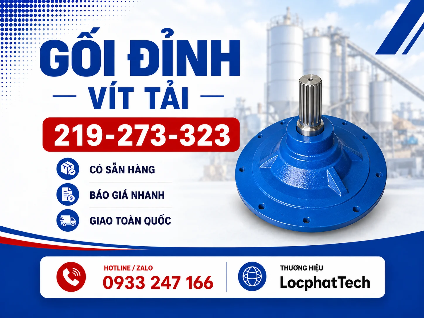 Gối đỉnh vít tải Gối đỉnh vít tải